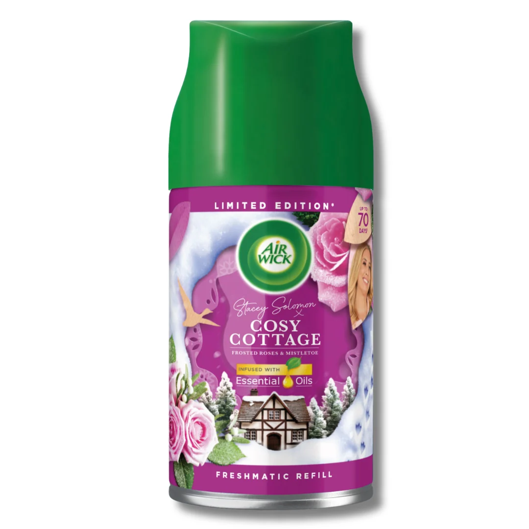 Airwick Freshmatic Refill Cosy Cottage Frorsted Roses & Mistletoe 250ml