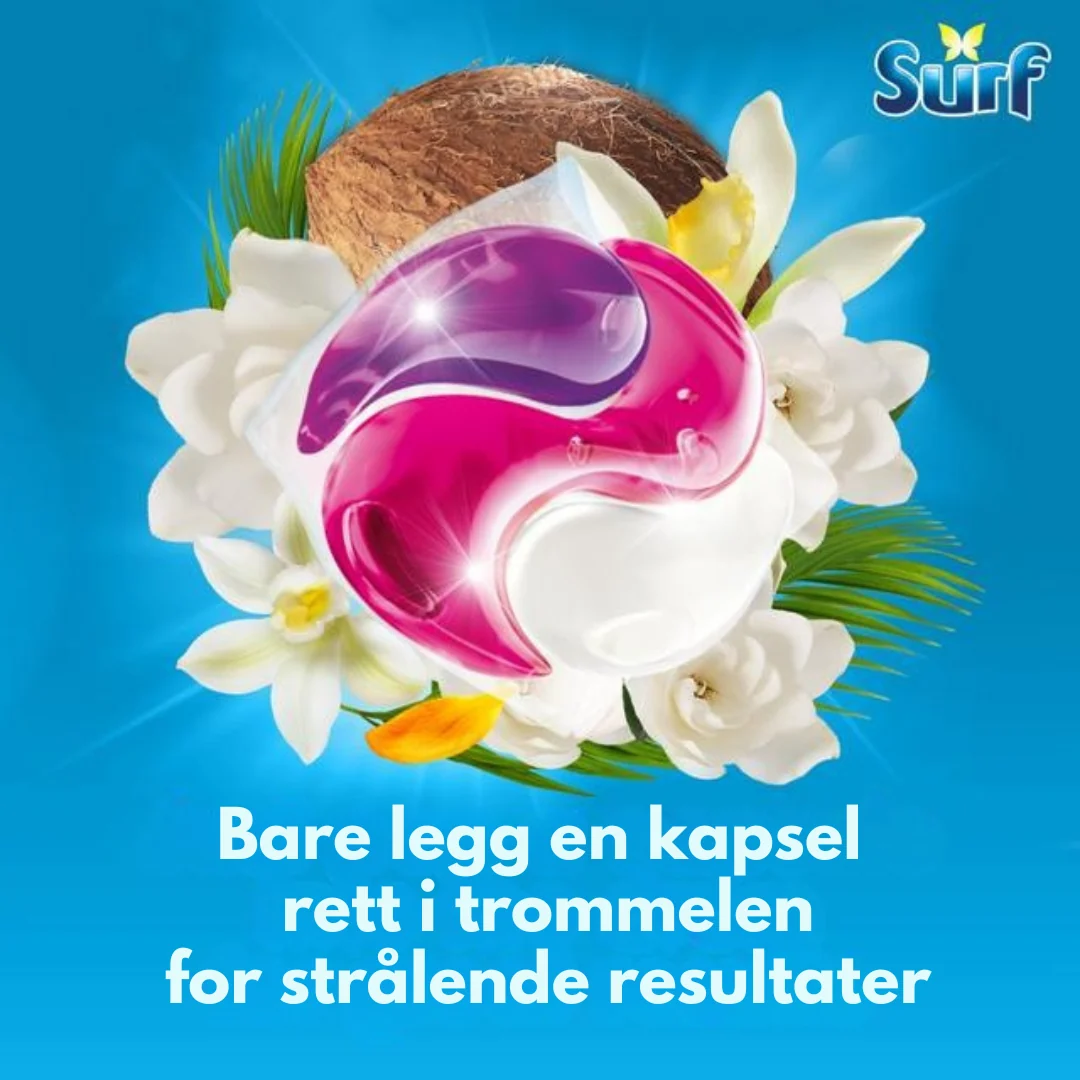 Surf 3-i-1 Capsules Coconut Bliss 18w - Image 3
