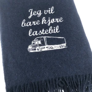 Lastebilpledd med personlig hilsen eller tekst