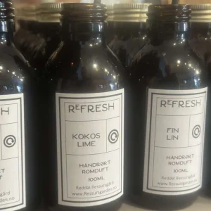 Håndrørt romduft fra Reddal Resurssgård 100 ml,  Kokos Lime