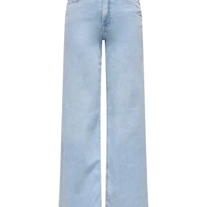 JDY FELINA-FINA HW WIDE RINSE JNSDNM NOOS – Vide Jeans/ Dongeribukser, Light Blue Denim