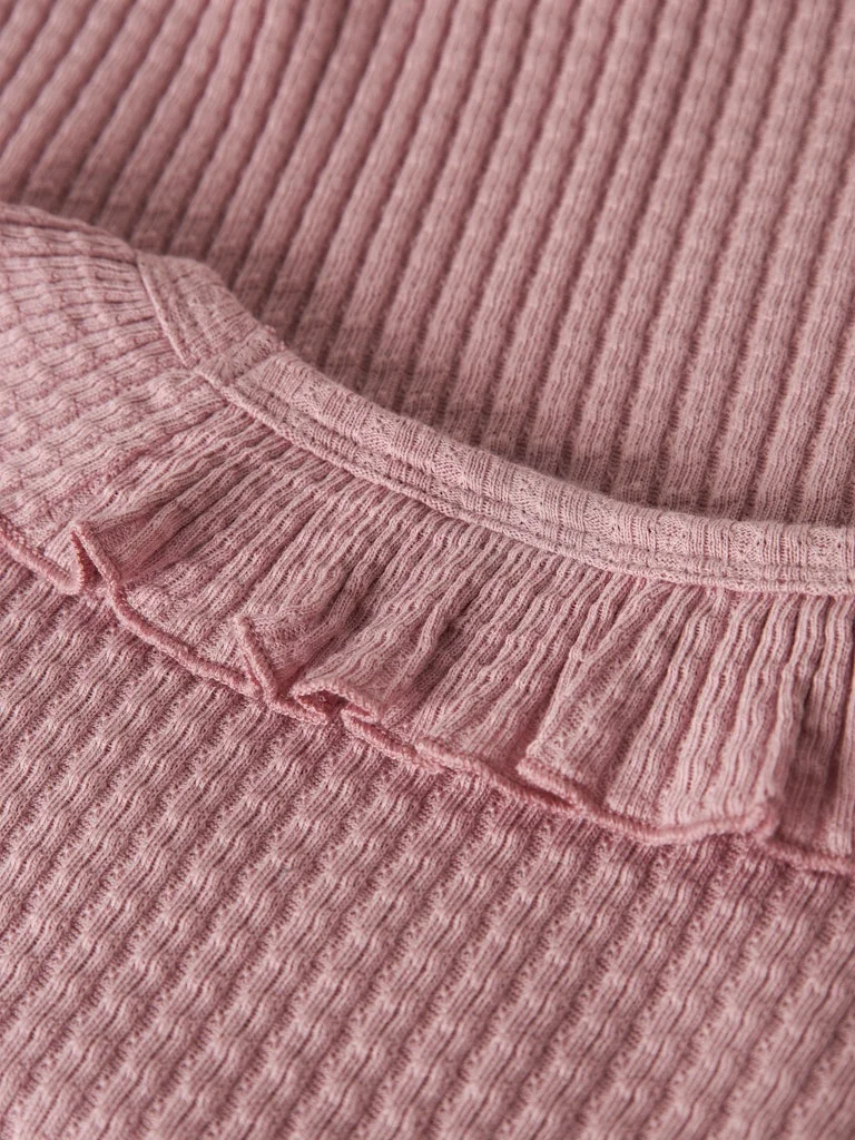 LIL ATELIER KELSA LS SLIM TOP, Langermet Trøye/ Genser, Zephyr- Rosa - Image 3