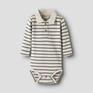 LIL ATELIER LIMIA LS POLO BODY, Turtledove POPPY SEED