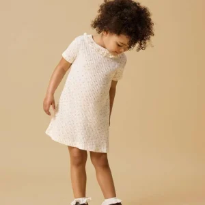 LIL ATELIER HULLA HUA SS DRESS, Kjole, Coconut Milk