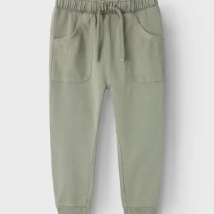 Lil’ Atelier, OMADS NREG SWEAT PANT, Bukse, Seagrass/Grønn