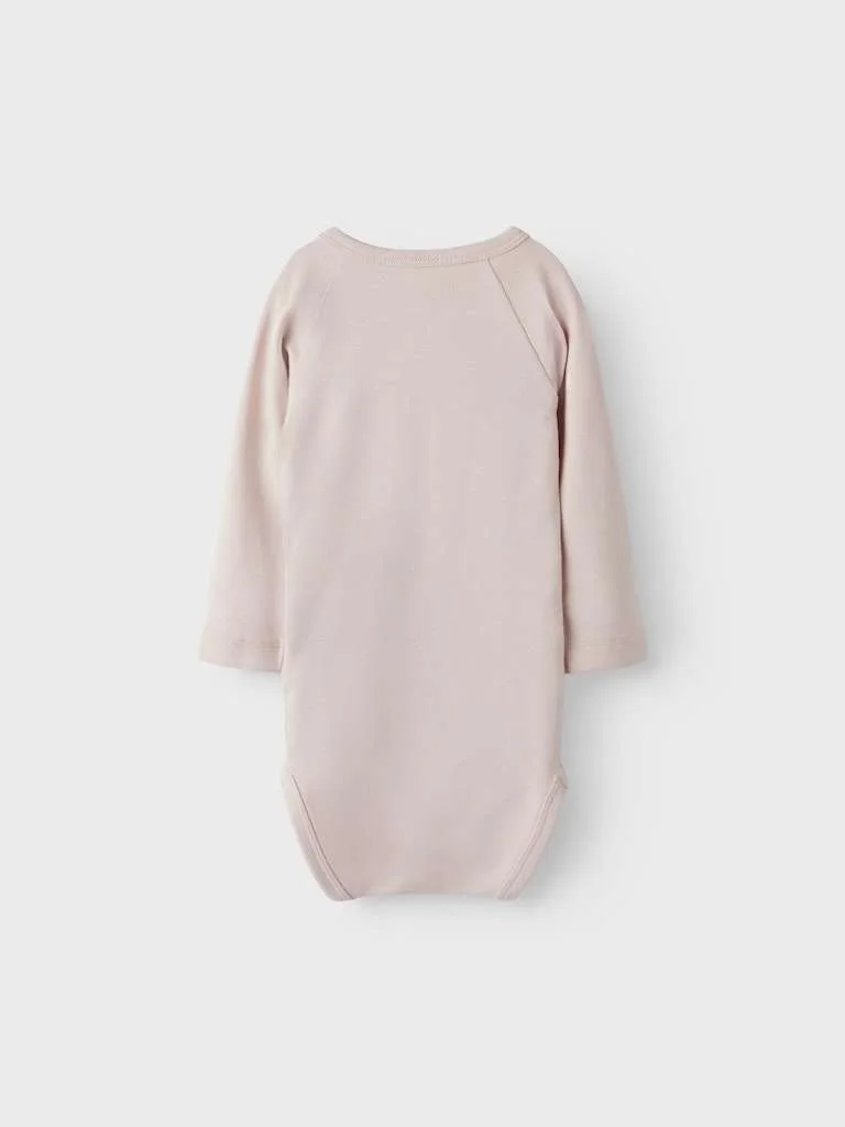 LIL ATELIER GAYO LS SLIM WRAP BODY LIL- Peach Whip, 50-68cm - Image 3