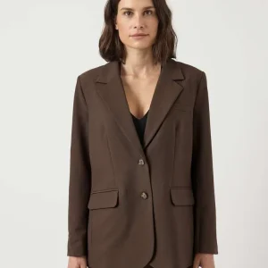 YAS REEMAJ LS BLAZER S. NOOS, Dressjakke, Chocolate Brown