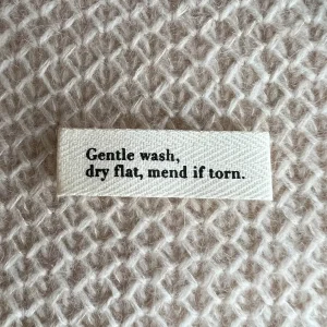 PetiteKnit Label: Gentle wash